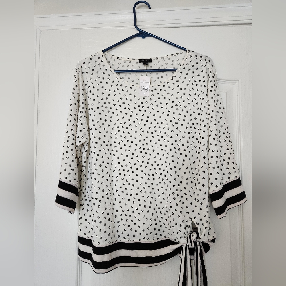 B&W Ann Taylor Blouse - NWT